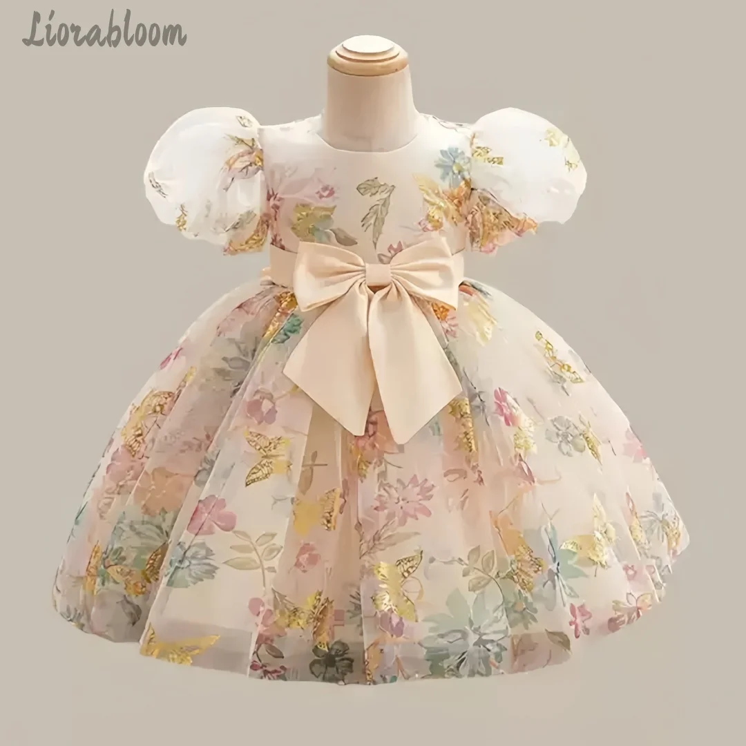 Girls' Multicolor Printed Dress Flower Girl Dress Adorned With 3D Bows Wedding Party Attire Dress свадебное платье
Girls' Multicolor Printed Dress Flower Girl Dress Adorned With 3D Bows Wedding Party Attire Dress свадебное платье