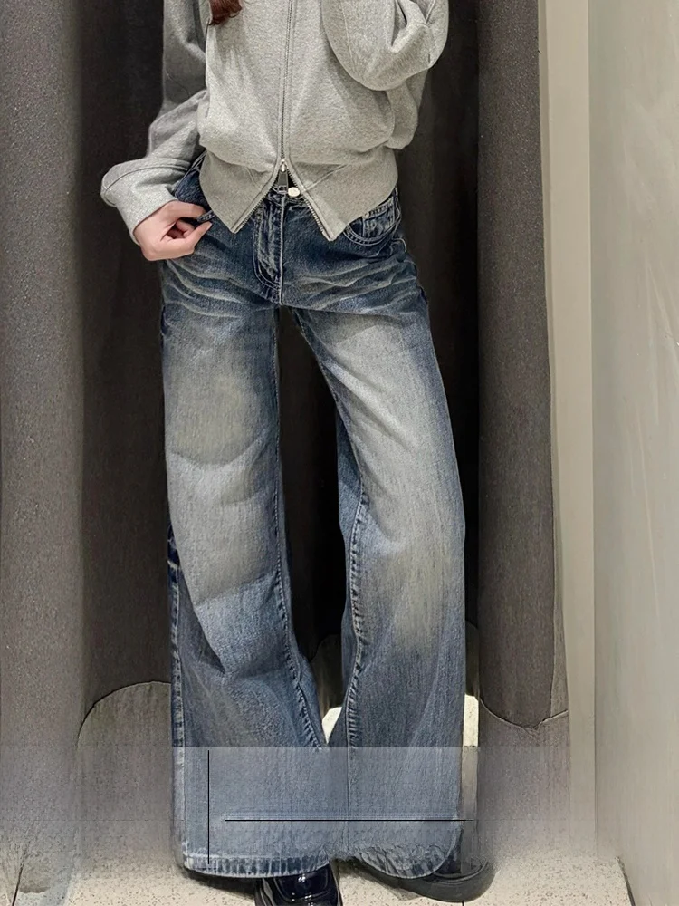 Женские джинсы-клеш с высокой талией, винтажные, осенне-зимние, джинсовые брюки свободного кроя, комфортные, в пол
Женские джинсы-клеш с высокой талией, винтажные, осенне-зимние, джинсовые брюки свободного кроя, комфортные, в пол