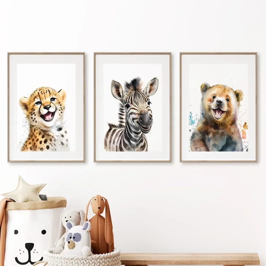 Cartoon Jungle Tiger Zebra Bear Fox Animal Wall Art Minimalist Print Diamond Painting Posters for Living Room Modern Home Deco
Cartoon Jungle Tiger Zebra Bear Fox Animal Wall Art Minimalist Print Diamond Painting Posters for Living Room Modern Home Deco