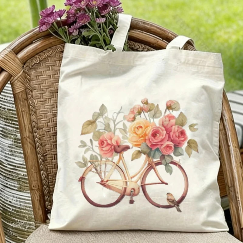 1PC Watercolor Roses & Bicycle Canvas Tote Eco-friendly Reusable Shoulder Bag
1PC Watercolor Roses & Bicycle Canvas Tote Eco-friendly Reusable Shoulder Bag