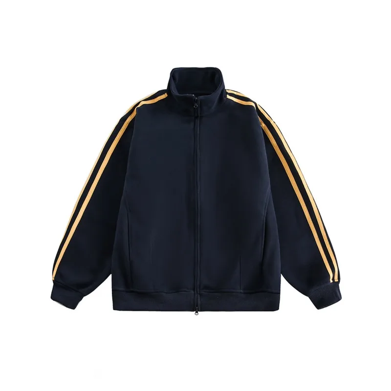 American Retro Three Bar Stand Up Collar Jacket Men's Autumn Trendy Brand Loose Double Headed Zipper Jacket Couple Cardigan
American Retro Three Bar Stand Up Collar Jacket Men's Autumn Trendy Brand Loose Double Headed Zipper Jacket Couple Cardigan