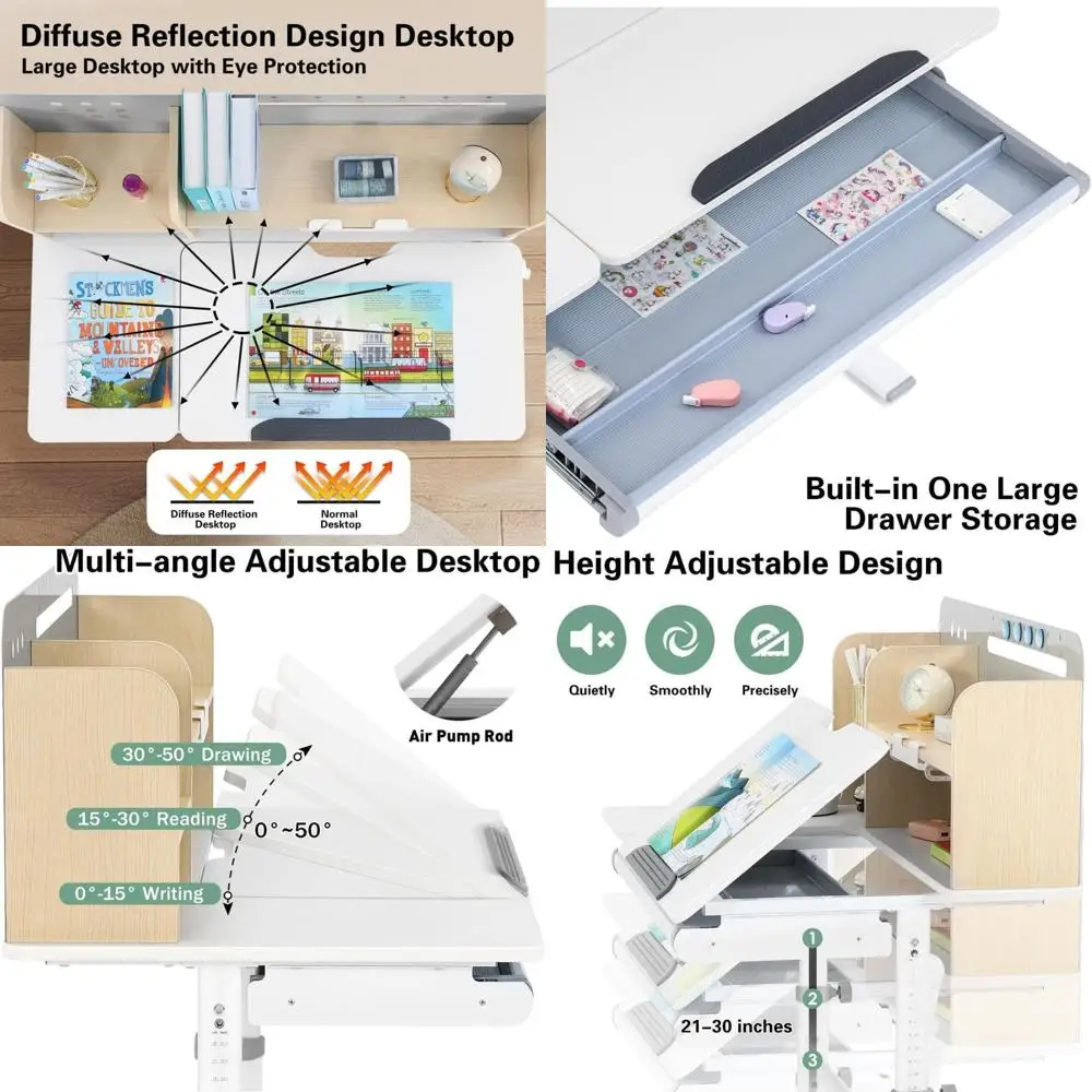 Регулируемый по высоте стол для детей, ширина 39 дюймов, серый, с местом для хранения и книжной полкой, подходит для детей от 3 до 12 лет
Регулируемый по высоте стол для детей, ширина 39 дюймов, серый, с местом для хранения и книжной полкой, подходит для детей от 3 до 12 лет
