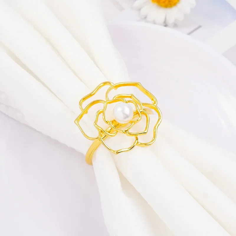 4PCS Valentine Day Special Pearl Rose Napkin Rings for Romantic Dinner Wedding Decoration Table Beautiful Flower Napkin Holders
4PCS Valentine Day Special Pearl Rose Napkin Rings for Romantic Dinner Wedding Decoration Table Beautiful Flower Napkin Holders