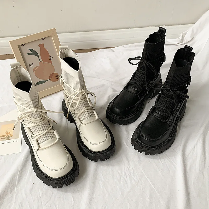 Women Boots Ankle Luxury New Fashion High Top Platform Shoes Woman Casual Boots Soft Breathable Stretch Boots Ladies Female Boot
Women Boots Ankle Luxury New Fashion High Top Platform Shoes Woman Casual Boots Soft Breathable Stretch Boots Ladies Female Boot