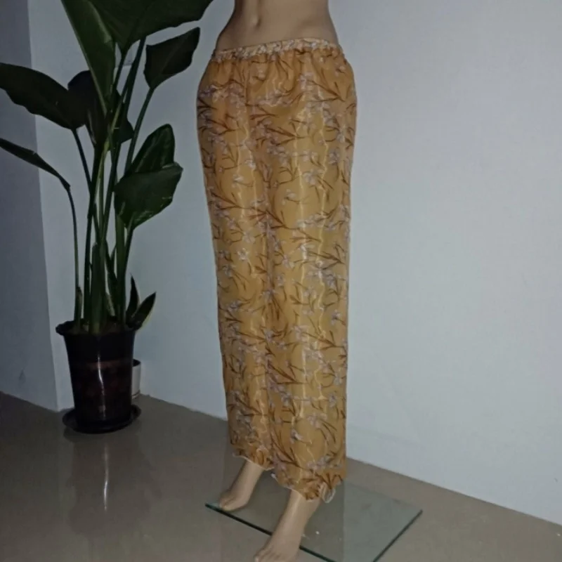 Sexy Men's Plus Size Trousers Glossy Organza Pajamas Pants Women's Soft Silky Perspective Sexy Ruffled Lantern Pants Long Pants
Sexy Men's Plus Size Trousers Glossy Organza Pajamas Pants Women's Soft Silky Perspective Sexy Ruffled Lantern Pants Long Pants