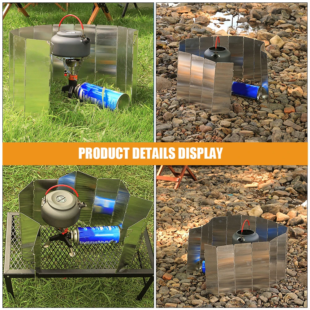 Stove Head Windproof Board Deflector Foldable Camping Burner Windshield Anti-wind Tool Screen Hot Plate
Stove Head Windproof Board Deflector Foldable Camping Burner Windshield Anti-wind Tool Screen Hot Plate