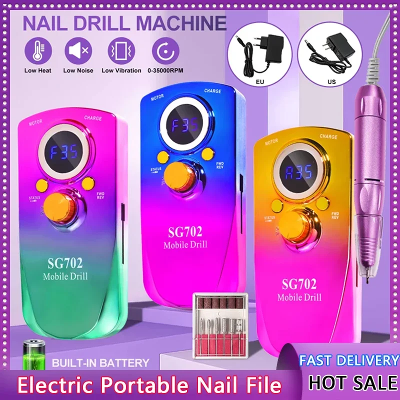 Rechargeable Electric Nail Drill Machine With USB Connect Nail Polish Remover Drill Set Manicure Sander Low Noise File Manicure
Rechargeable Electric Nail Drill Machine With USB Connect Nail Polish Remover Drill Set Manicure Sander Low Noise File Manicure
