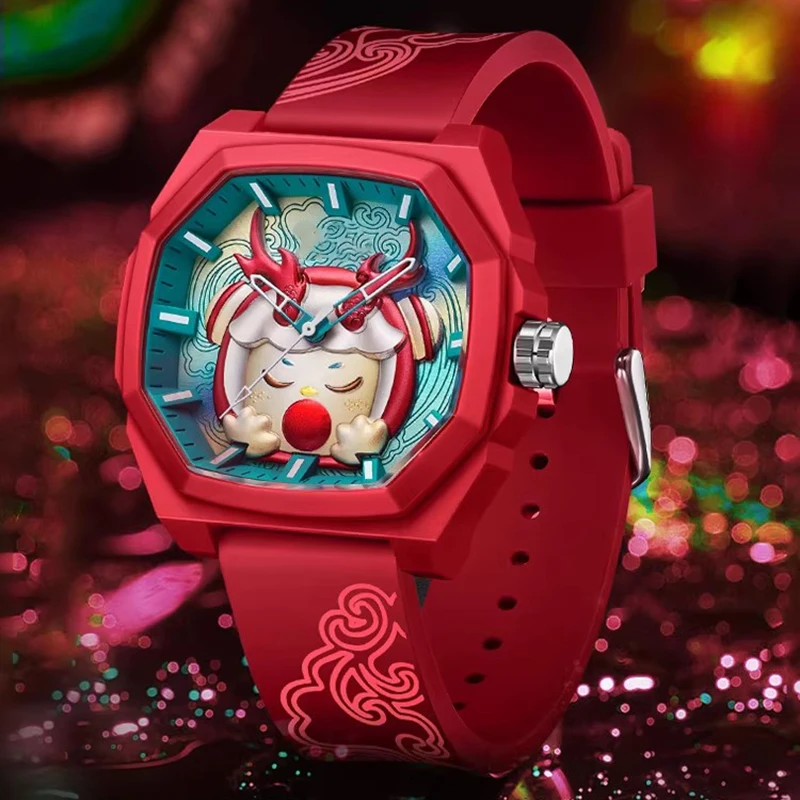 Quartz Watch for Women Cute Dragon Dial Casual Silicone Strap Waterproof Fashion Wristwatch for Girls
Quartz Watch for Women Cute Dragon Dial Casual Silicone Strap Waterproof Fashion Wristwatch for Girls