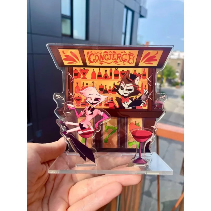Standee for Hazbin Hotel Angel Dust Husk Concierge Bar Scene Acrylic Standee Set Fan Merch Desk Decor Anime Collectible Figure
Standee for Hazbin Hotel Angel Dust Husk Concierge Bar Scene Acrylic Standee Set Fan Merch Desk Decor Anime Collectible Figure