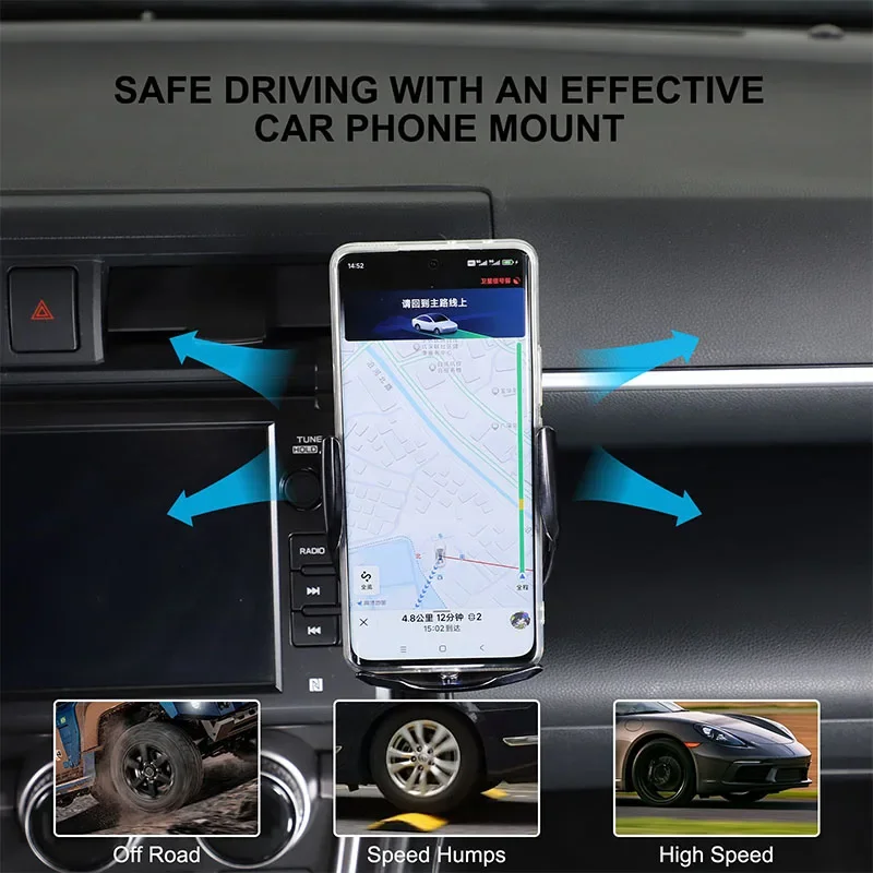 For Toyota GR 86/Subaru BRZ 2022+ ABS car navigation screen mobile phone holder GPS wireless charging navigation holder
For Toyota GR 86/Subaru BRZ 2022+ ABS car navigation screen mobile phone holder GPS wireless charging navigation holder