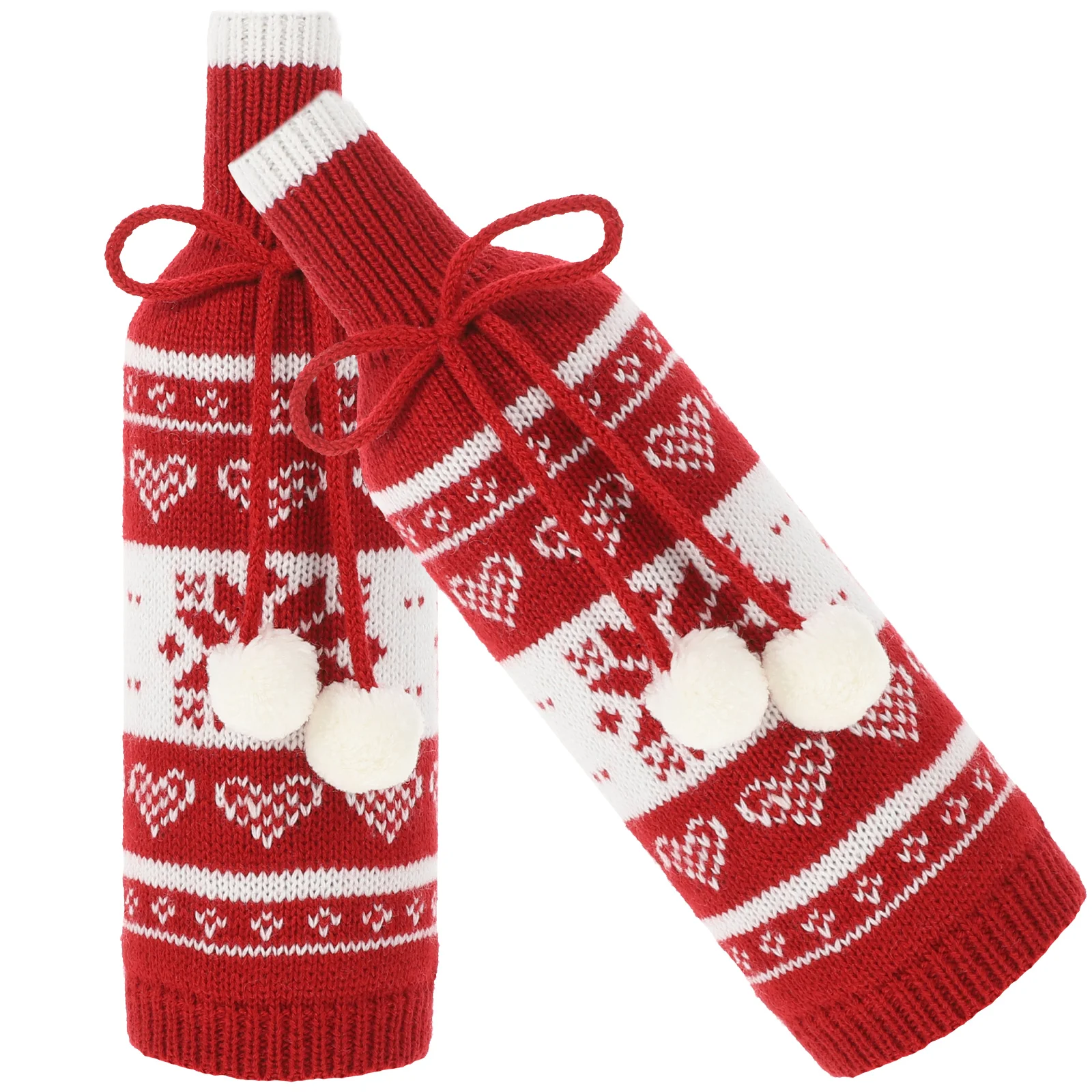 2Pcs Christmas Bottle Cover Knitted Fabric Decorative Dining Table Xmas Party Supplies Gift Idea Foldable Cloth
2Pcs Christmas Bottle Cover Knitted Fabric Decorative Dining Table Xmas Party Supplies Gift Idea Foldable Cloth