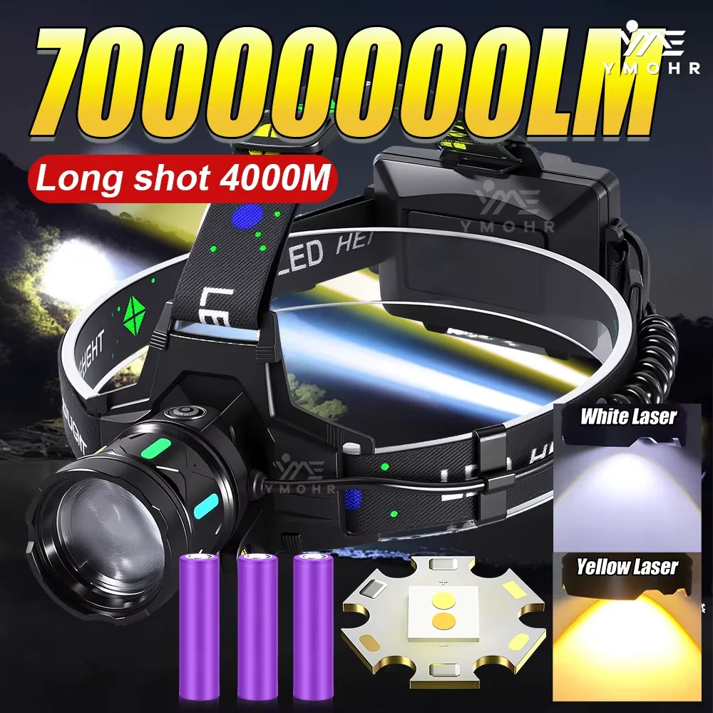 GRCKT Head Lantern LED Rechargeable Head Torch Rainy Foggy Jungle Specific Headlight 5 Modes 3*18650 Emergency Headlight Outdoor
GRCKT Head Lantern LED Rechargeable Head Torch Rainy Foggy Jungle Specific Headlight 5 Modes 3*18650 Emergency Headlight Outdoor
