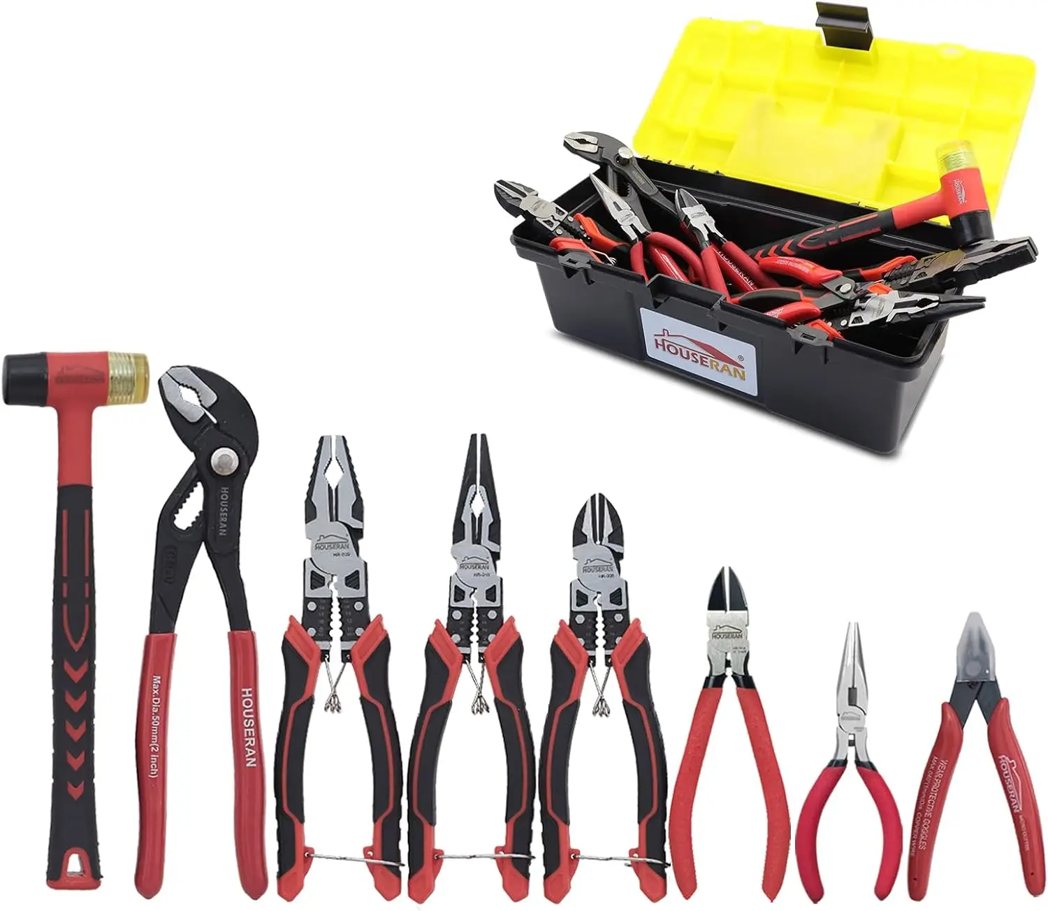 8-Piece Pliers Tool Set with Case for DIY & Home Use
8-Piece Pliers Tool Set with Case for DIY & Home Use