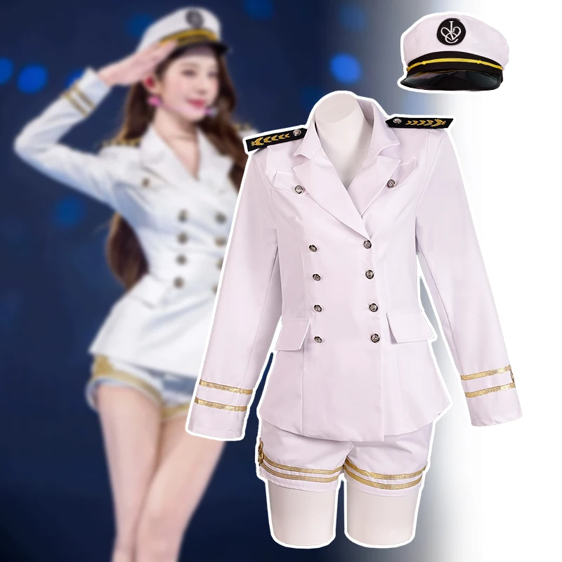 Same Navy Style Cosplay Set White Sailor Uniform Double Breasted JK Stage Performance Clothes New Product Cosplay
Same Navy Style Cosplay Set White Sailor Uniform Double Breasted JK Stage Performance Clothes New Product Cosplay