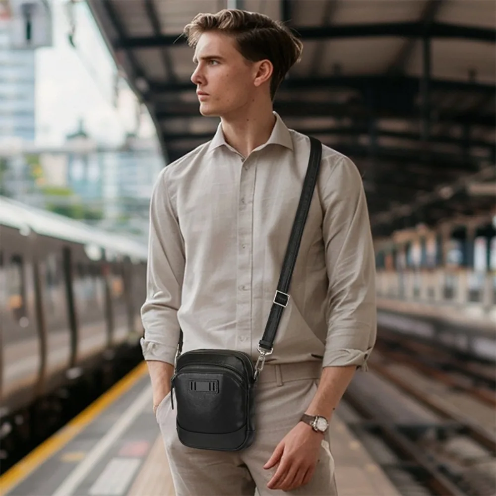 Men's Carry-on Small Satchel Mobile Phone Bag Business Leather High-end Shoulder Bag Messenger Bag Men's Small Bag
Men's Carry-on Small Satchel Mobile Phone Bag Business Leather High-end Shoulder Bag Messenger Bag Men's Small Bag