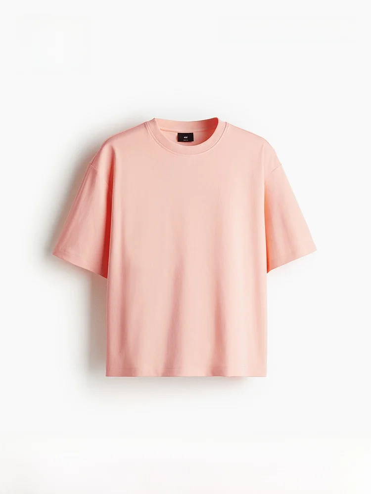 H&M Men's Loose Fit Square T-Shirt Pure Cotton Short Sleeve round Neck Casual Style Basic Color Summer New Arrival
H&M Men's Loose Fit Square T-Shirt Pure Cotton Short Sleeve round Neck Casual Style Basic Color Summer New Arrival
