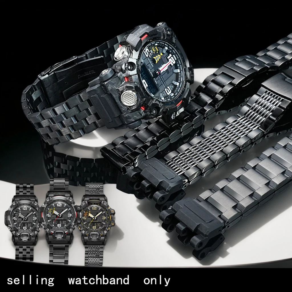 Watch strap For Casio Big Mud King II 5678 GWG-2000 Modified stainless steel Watch with Accessories Men's Wristband Bracelet 
Watch strap For Casio Big Mud King II 5678 GWG-2000 Modified stainless steel Watch with Accessories Men's Wristband Bracelet