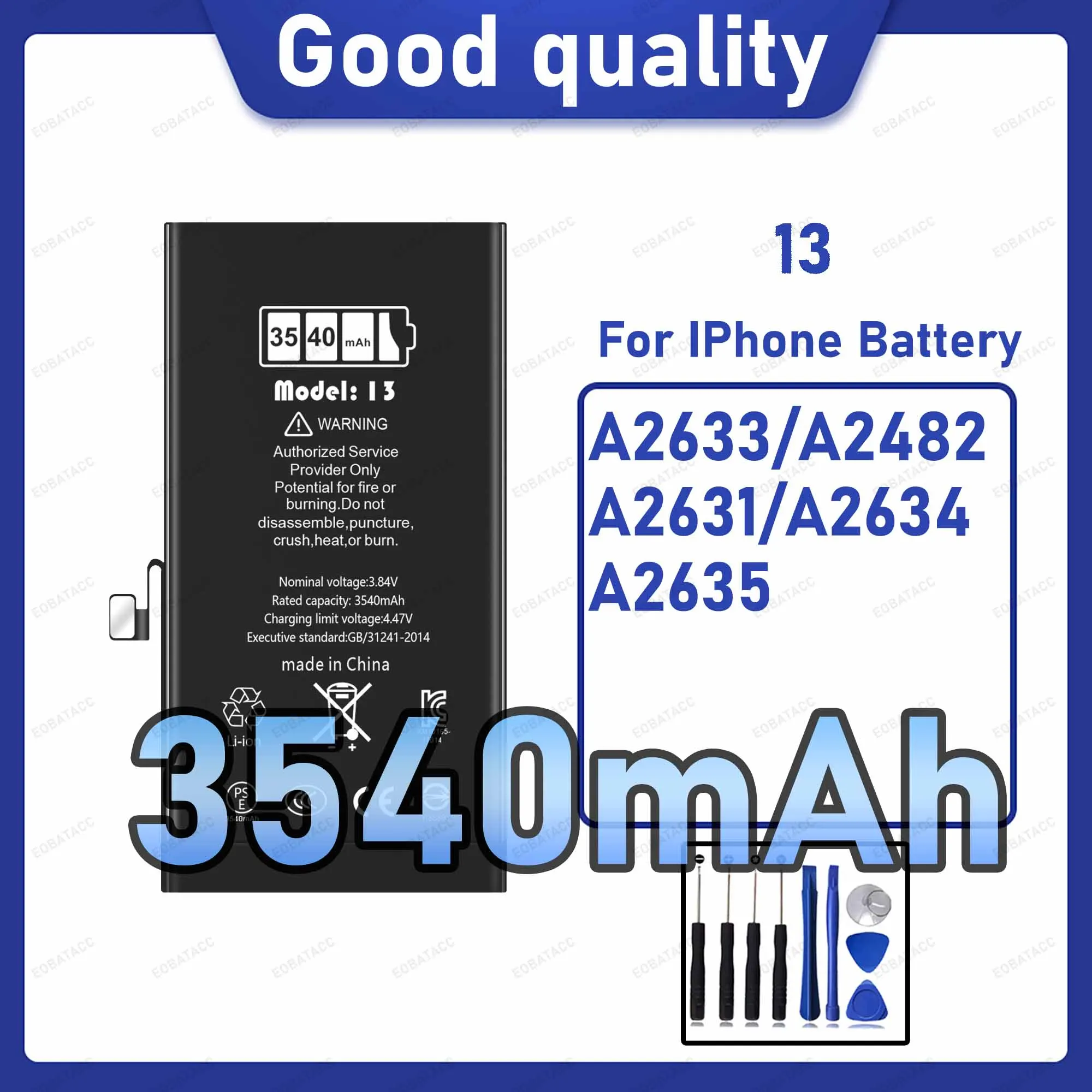 3540mAh Diagnostic Battery show genuine part no pop up message for iPhone 13 battery
3540mAh Diagnostic Battery show genuine part no pop up message for iPhone 13 battery