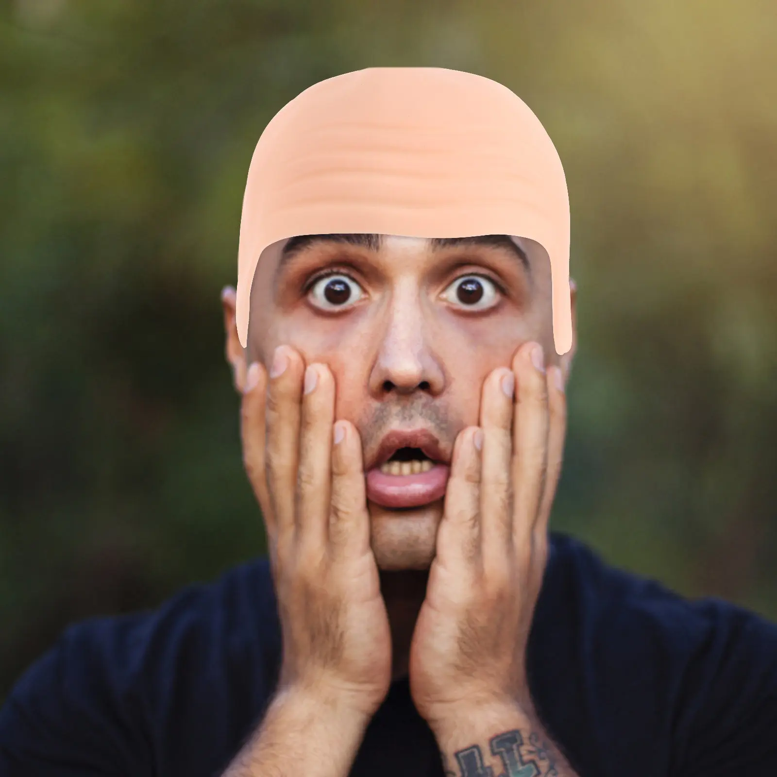 Silicone Bald Cap Bald Head Cover Realistic Elastic for Men Women Cosplay Costume Party Accessory Cap
Silicone Bald Cap Bald Head Cover Realistic Elastic for Men Women Cosplay Costume Party Accessory Cap