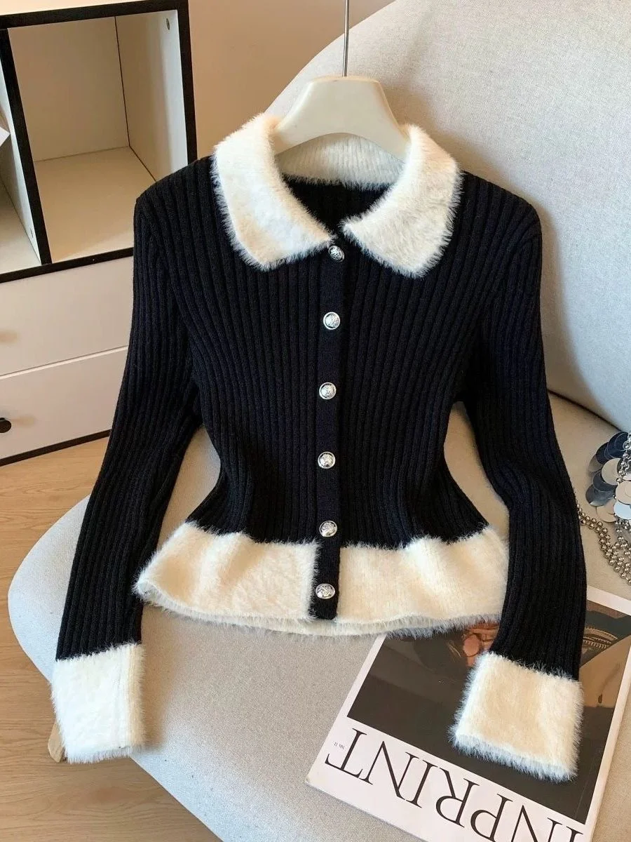 Soft Cozy Color Blo Collar Sweater Women's Autumn Winter Faion Design Unique Sle Tee Piece Set French Sle Series
Soft Cozy Color Blo Collar Sweater Women's Autumn Winter Faion Design Unique Sle Tee Piece Set French Sle Series