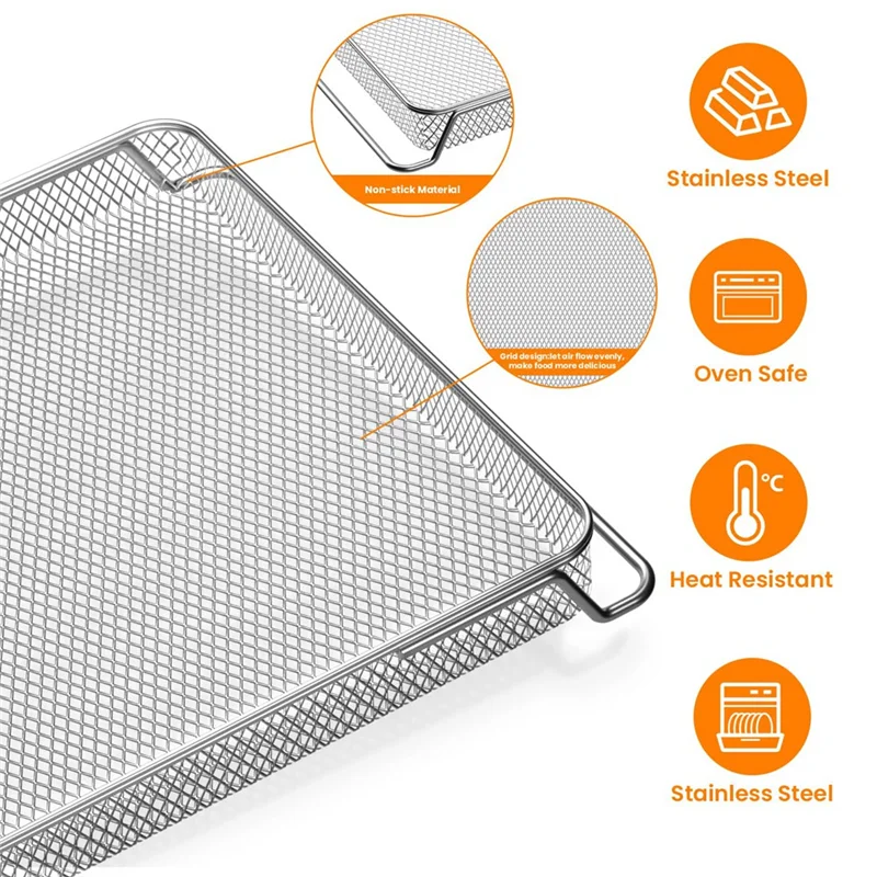 A75X Top Air Fryer Oven Basket, Replacement Baking Trays For Ninja DT201/DT251 Foodi Digital Air Fryer Oven
A75X Top Air Fryer Oven Basket, Replacement Baking Trays For Ninja DT201/DT251 Foodi Digital Air Fryer Oven