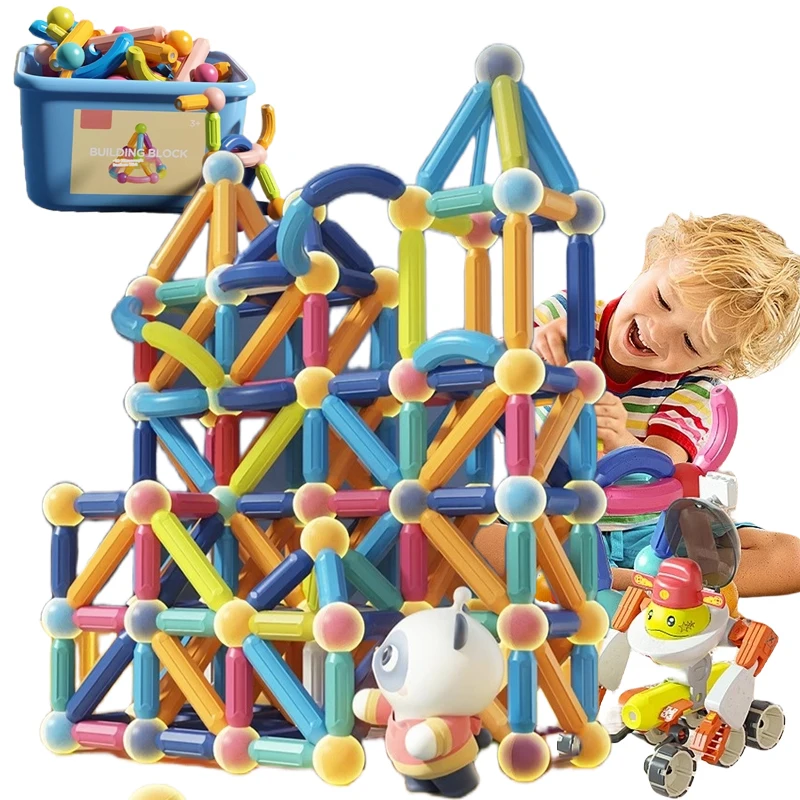 Magnetic Magnet Stick Rod Building Blocks Constructor Blocks Set Toys for Kids Montessori Educational Toys For For Children Gift
Magnetic Magnet Stick Rod Building Blocks Constructor Blocks Set Toys for Kids Montessori Educational Toys For For Children Gift