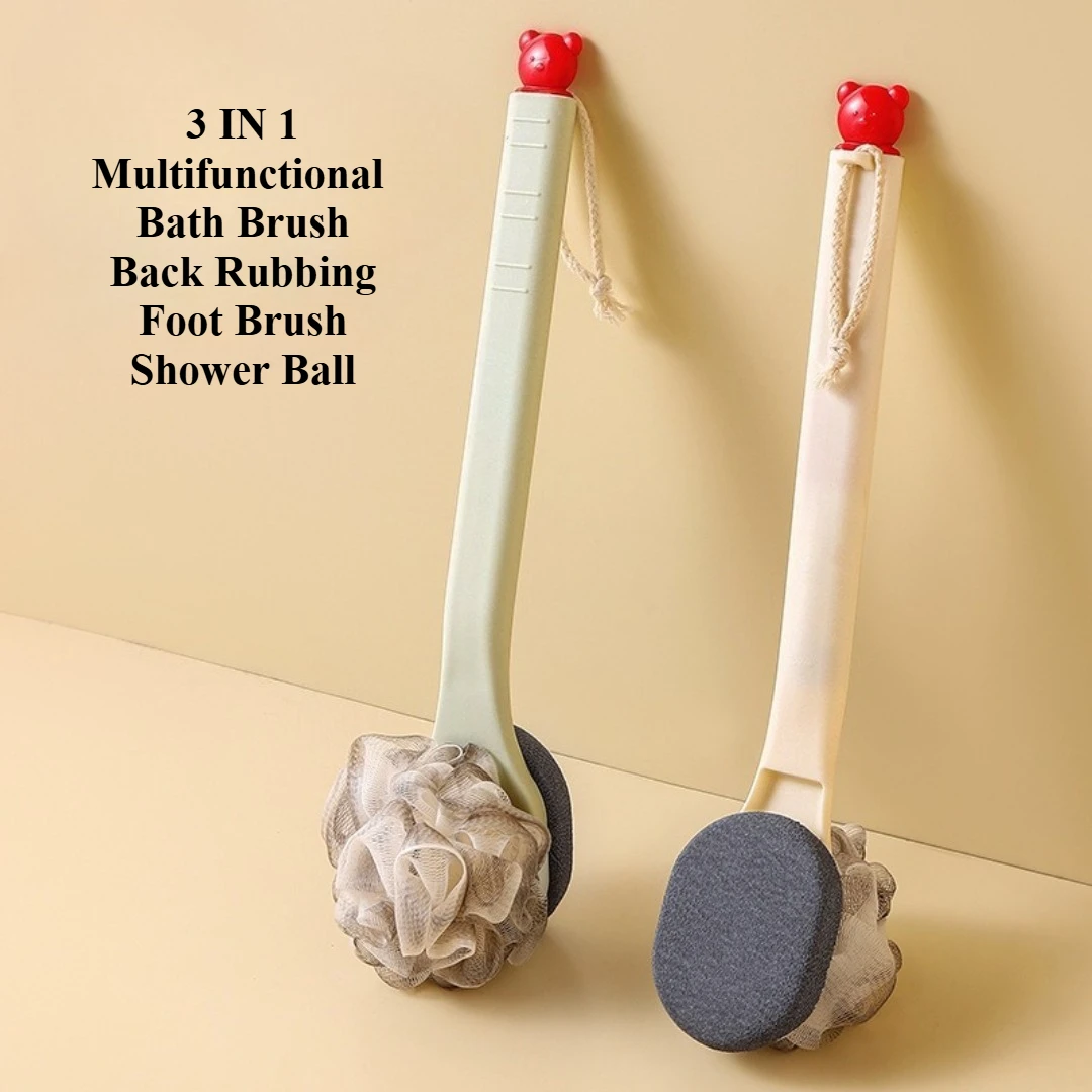 3-in-1 Soft Back Scrubber Brush Exfoliating Bath Shower Body Scrubbing Brush with Handle Scrub Body Care Massager Bath Supplie
3-in-1 Soft Back Scrubber Brush Exfoliating Bath Shower Body Scrubbing Brush with Handle Scrub Body Care Massager Bath Supplie