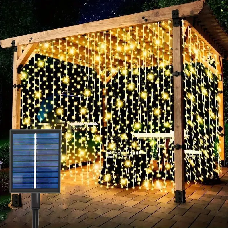 LED 3/6M Garland Fairy Lights Garden Decor Solar Curtain Lights String Yard Wedding Party Decoration Christmas New Year Outdoor
LED 3/6M Garland Fairy Lights Garden Decor Solar Curtain Lights String Yard Wedding Party Decoration Christmas New Year Outdoor