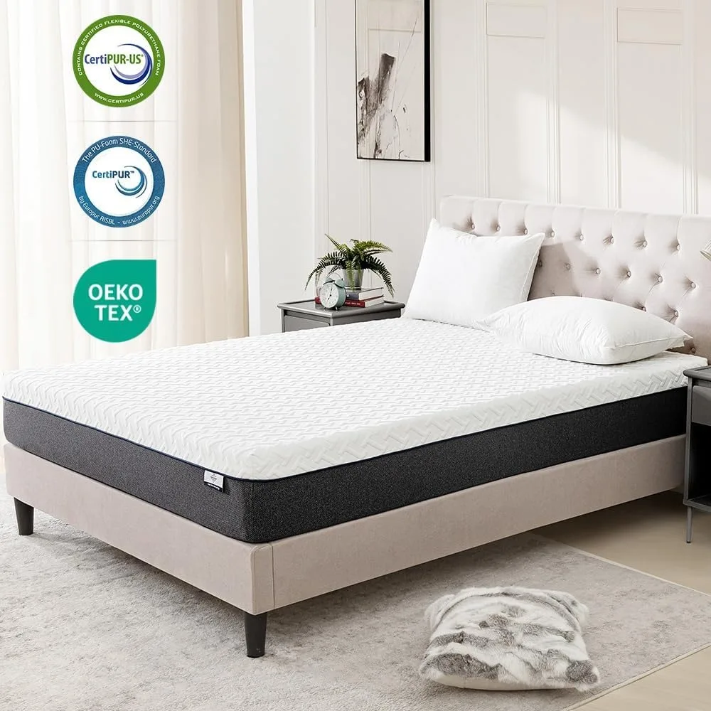 Mattress for Child,10 Inch Memory Foam Mattress in a Box,Green Tea Infused,Hypoallergenic Bamboo Charcoal,Made in USA,
Mattress for Child,10 Inch Memory Foam Mattress in a Box,Green Tea Infused,Hypoallergenic Bamboo Charcoal,Made in USA,