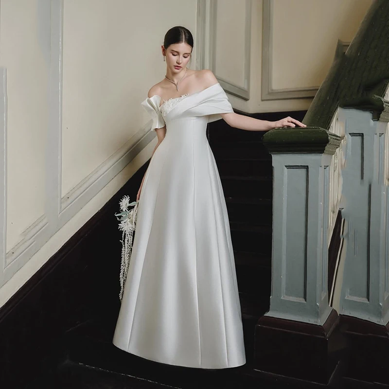 Eightree Elegant A-Line Wedding Dresses Off The Shoulder Lace Long Evening Wedding Ball Gowns Women Bridal Prom Dress Customized
Eightree Elegant A-Line Wedding Dresses Off The Shoulder Lace Long Evening Wedding Ball Gowns Women Bridal Prom Dress Customized