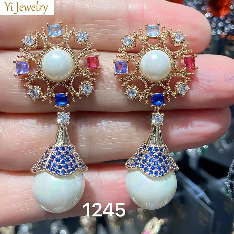 gold silver color Earrings zirconia pearl drop pendant Elegant sweet jewelry Evening Party Wedding earrings women
gold silver color Earrings zirconia pearl drop pendant Elegant sweet jewelry Evening Party Wedding earrings women