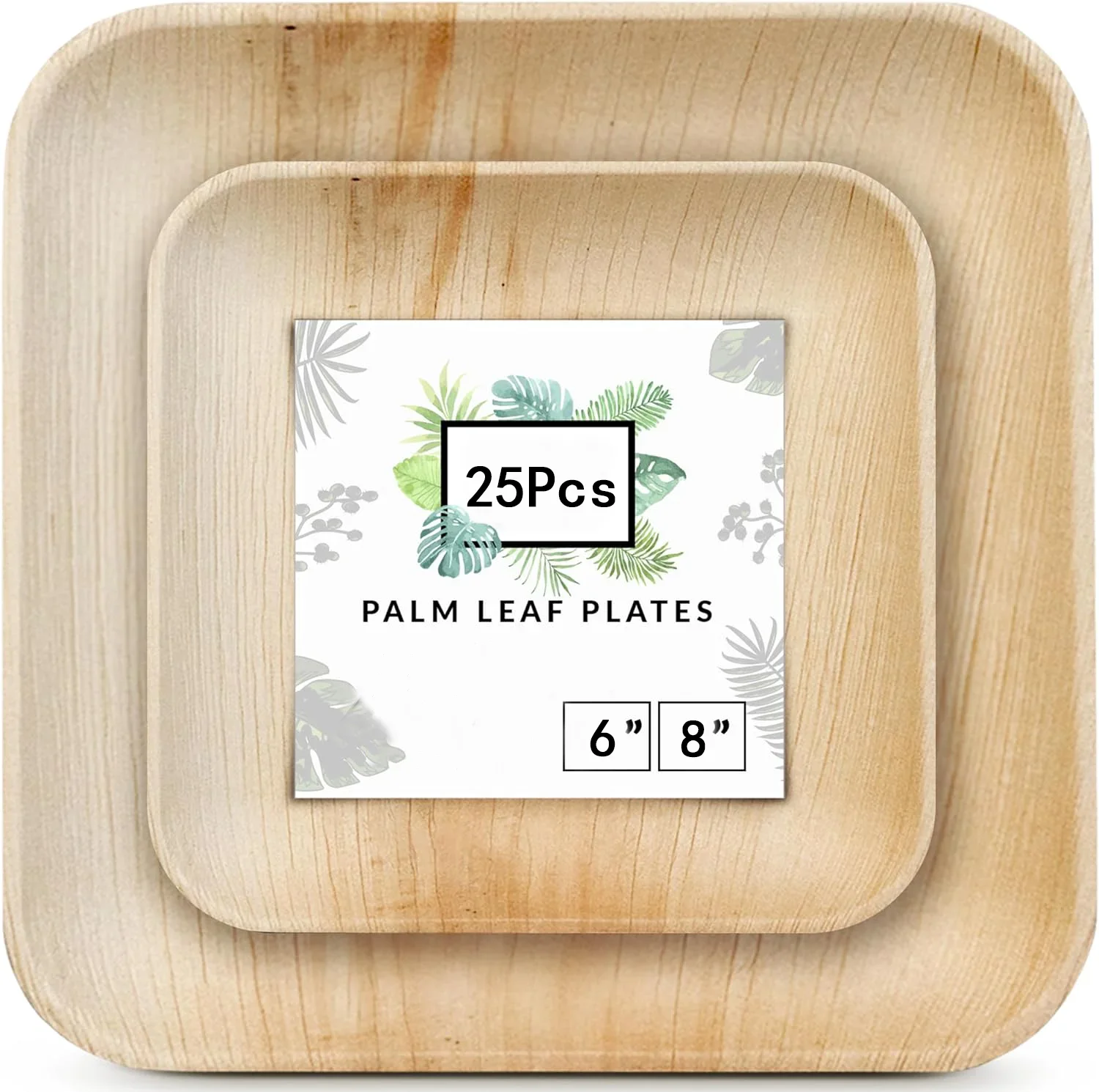 25pcs Disposable Palm Leaf Plate Square Appetizer Dessert Plate Eco-friendly Dinnerware Bamboo Plate Like Plate Outdoor Weddings
25pcs Disposable Palm Leaf Plate Square Appetizer Dessert Plate Eco-friendly Dinnerware Bamboo Plate Like Plate Outdoor Weddings