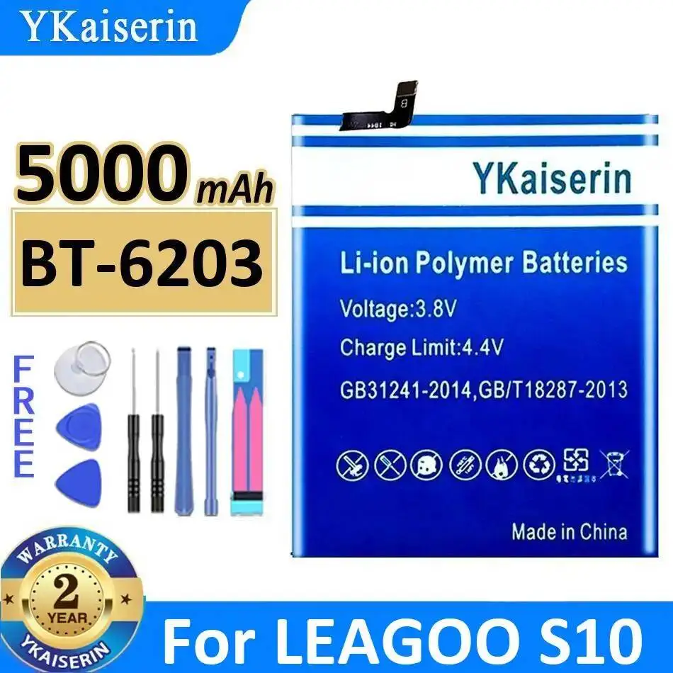 Аккумулятор для мобильного телефона Leagoo S10 5000 мАч BT-6203 с высокой емкостью
Аккумулятор для мобильного телефона Leagoo S10 5000 мАч BT-6203 с высокой емкостью
