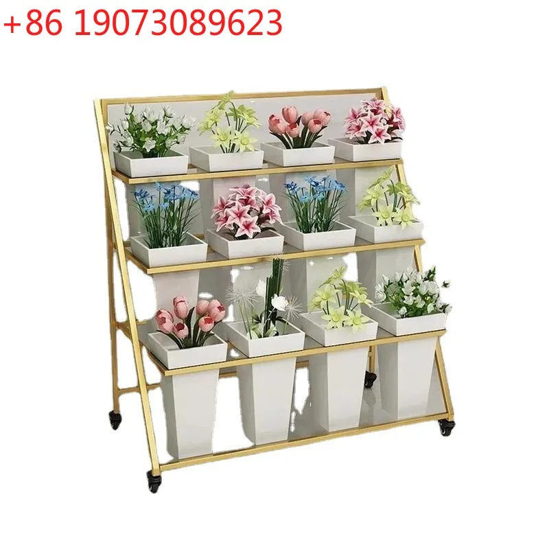 Outdoor stall foldable movable ladder multi-layer flower stand high-end shelf flower shop display stand
Outdoor stall foldable movable ladder multi-layer flower stand high-end shelf flower shop display stand