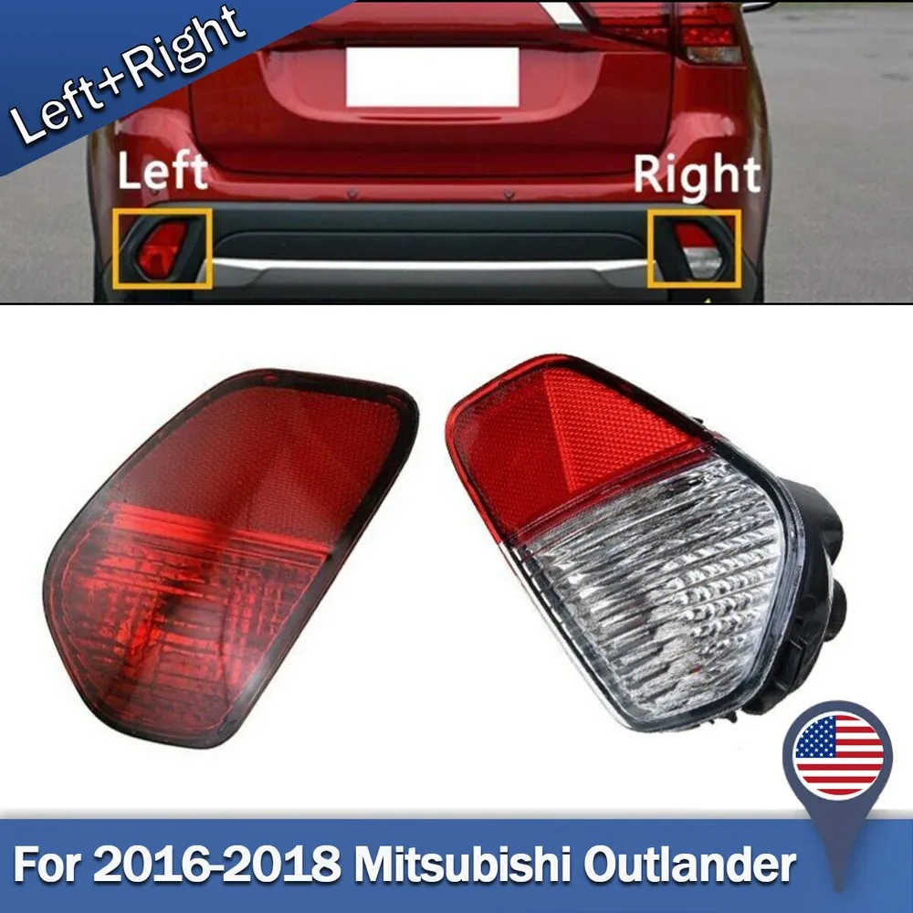 Для Mitsubishi Outlander пара отражателей заднего бампера 2016 2017 2018 2019, отражающие габаритные огни, задний фонарь, автозапчасти
Для Mitsubishi Outlander пара отражателей заднего бампера 2016 2017 2018 2019, отражающие габаритные огни, задний фонарь, автозапчасти