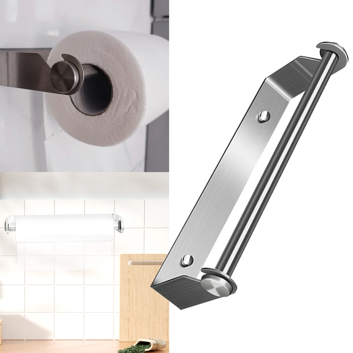 New Self Adhesive Toilet Paper Towel Holder Punch-free Roll Paper Holder Kitchen Hook Storage Holder Stainless Steel Wall Mount
New Self Adhesive Toilet Paper Towel Holder Punch-free Roll Paper Holder Kitchen Hook Storage Holder Stainless Steel Wall Mount