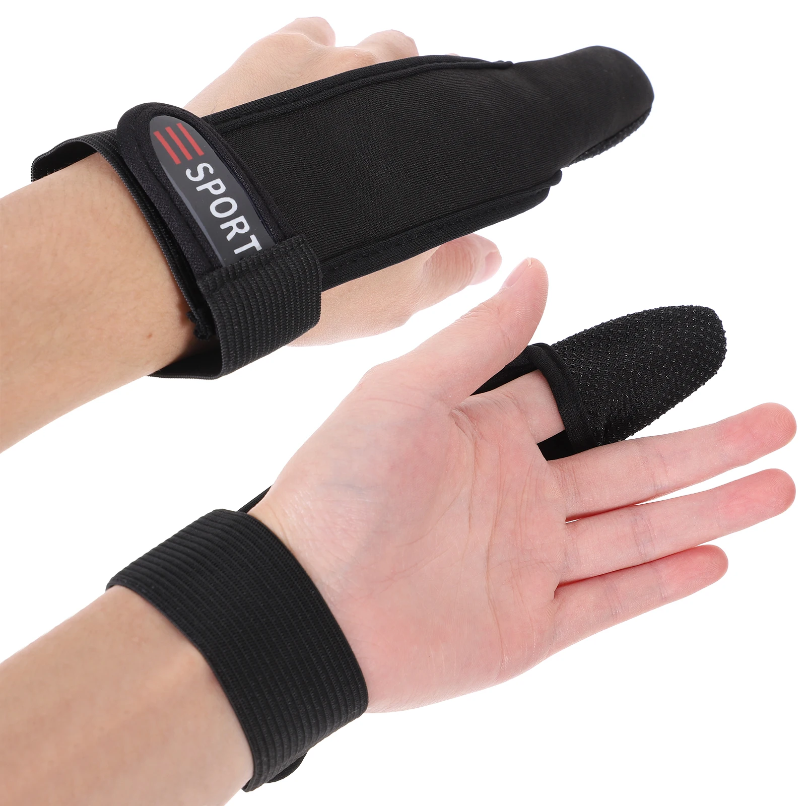 3pcs Non-Slip Fishing Gloves Single Finger Protector Adjustable Wrist Strap For Left Right Hand Reusable Skidproof Sun 
3pcs Non-Slip Fishing Gloves Single Finger Protector Adjustable Wrist Strap For Left Right Hand Reusable Skidproof Sun