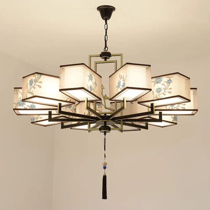 New Chinese chandelier Chinese style atmosphere household living room light simple bedroom study tea house restaurant hotel lamp
New Chinese chandelier Chinese style atmosphere household living room light simple bedroom study tea house restaurant hotel lamp
