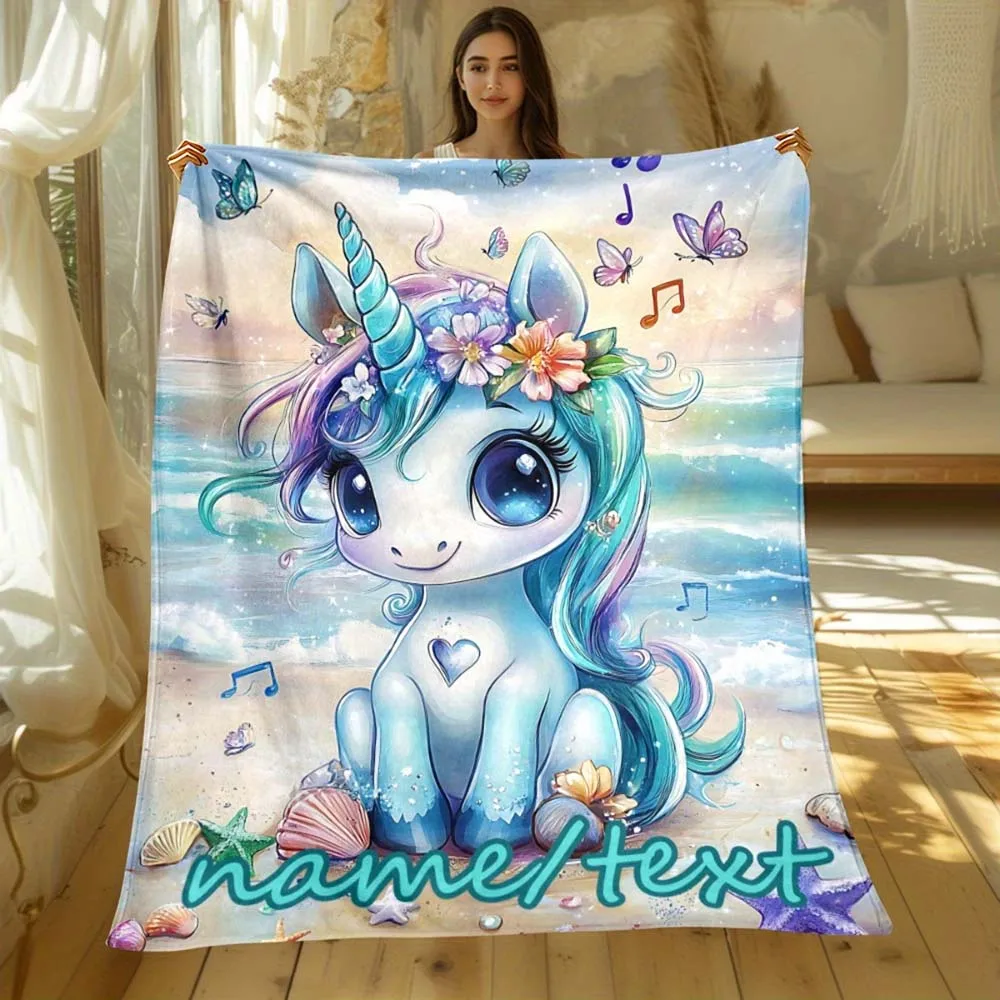 1pc Personalized Cute Unicorn Beach Blanket with Custom Name, Soft Warm Customized Throw Blanket for
1pc Personalized Cute Unicorn Beach Blanket with Custom Name, Soft Warm Customized Throw Blanket for