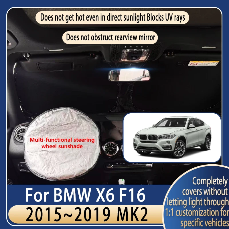 Steering wheel Car Sun Visor For BMW X6 F16 2015~2019 18 Summer Cooling Auto Accessories Front Windshield Sunshade Heat Insulati
Steering wheel Car Sun Visor For BMW X6 F16 2015~2019 18 Summer Cooling Auto Accessories Front Windshield Sunshade Heat Insulati
