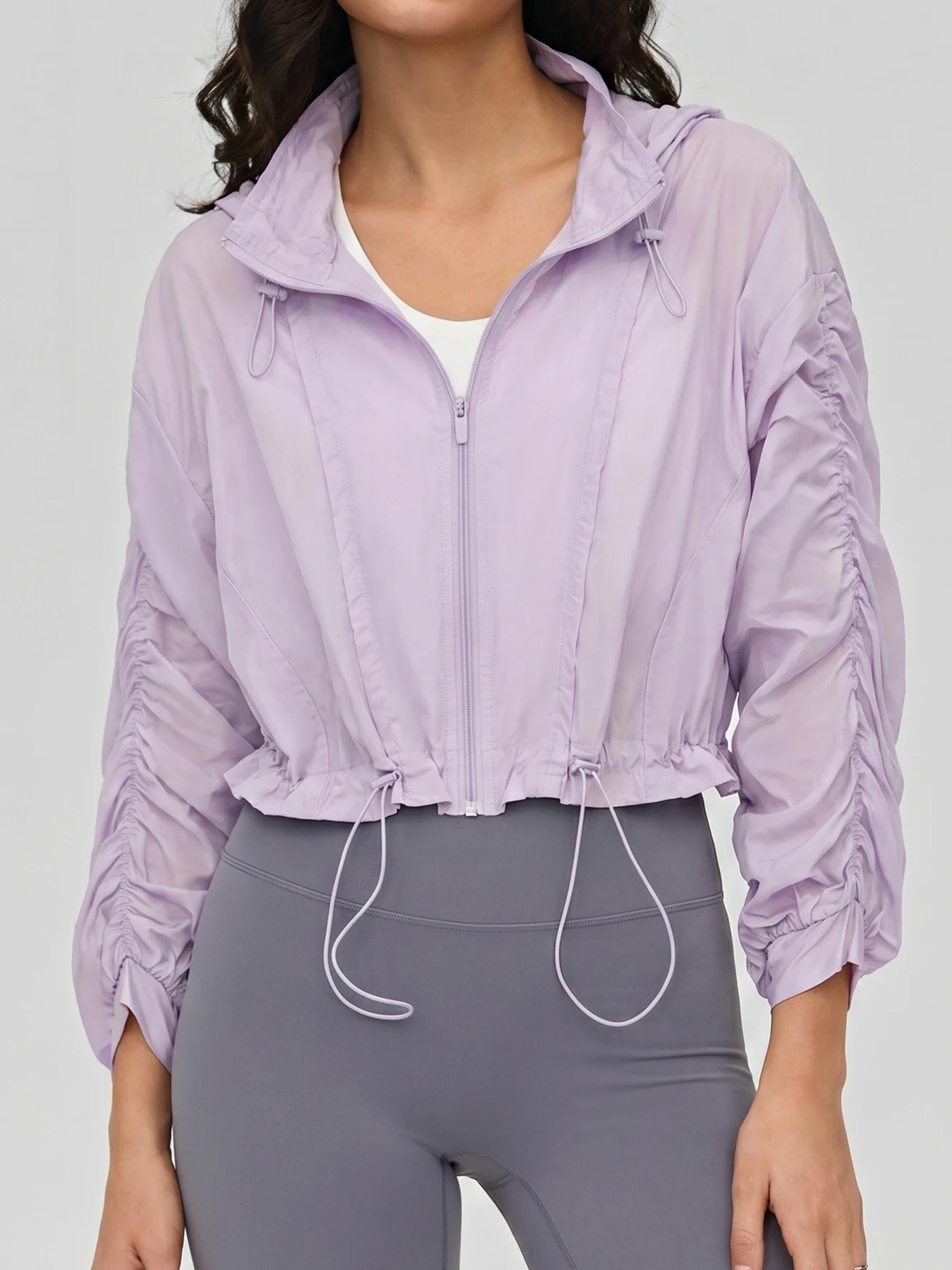 Women Loose Short Yoga Jacket Lightweight Sun Protection Coat Long Sleeve Casual Outdoor Sports Fitness Tops
Women Loose Short Yoga Jacket Lightweight Sun Protection Coat Long Sleeve Casual Outdoor Sports Fitness Tops
