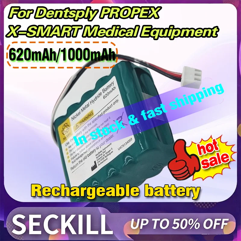 12V 620mAh /1000mAh Lithium Battery for Dentsply PROPEX X-SMART Medical Equipment and Instruments Battery
12V 620mAh /1000mAh Lithium Battery for Dentsply PROPEX X-SMART Medical Equipment and Instruments Battery