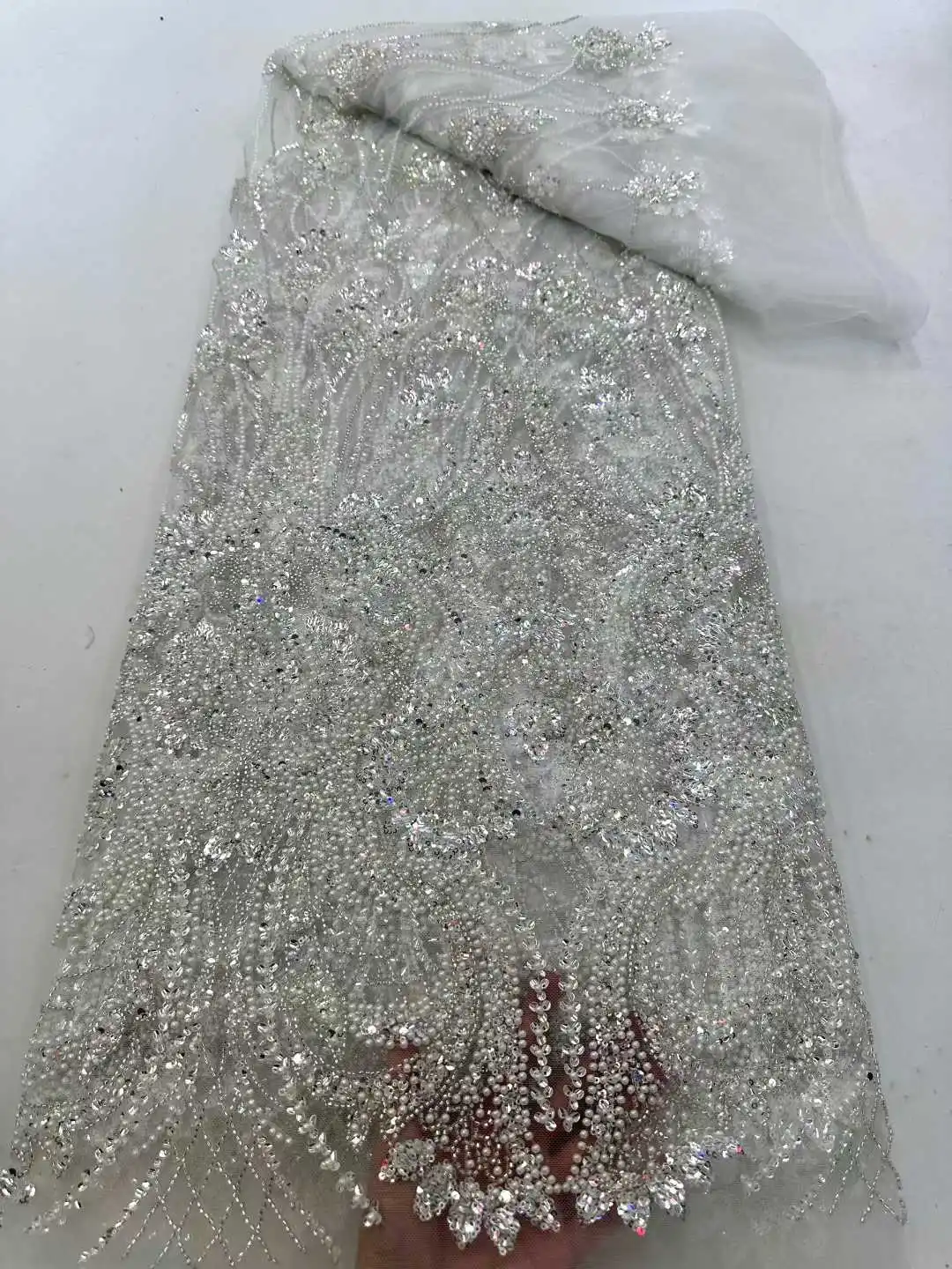 Африканское кружево 2026: Высококачественная французская тюлевая ткань с пайетками и вышивкой бисером для свадебных платьев и торжеств
Африканское кружево 2026: Высококачественная французская тюлевая ткань с пайетками и вышивкой бисером для свадебных платьев и торжеств