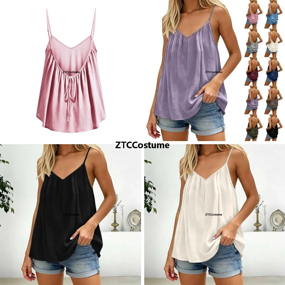 Cosplay Backless Ruched V Neck Tank Top Adjustable Strap Sleeveless Cami Flowy Vest Crop Top for Women Summer Party Club
Cosplay Backless Ruched V Neck Tank Top Adjustable Strap Sleeveless Cami Flowy Vest Crop Top for Women Summer Party Club