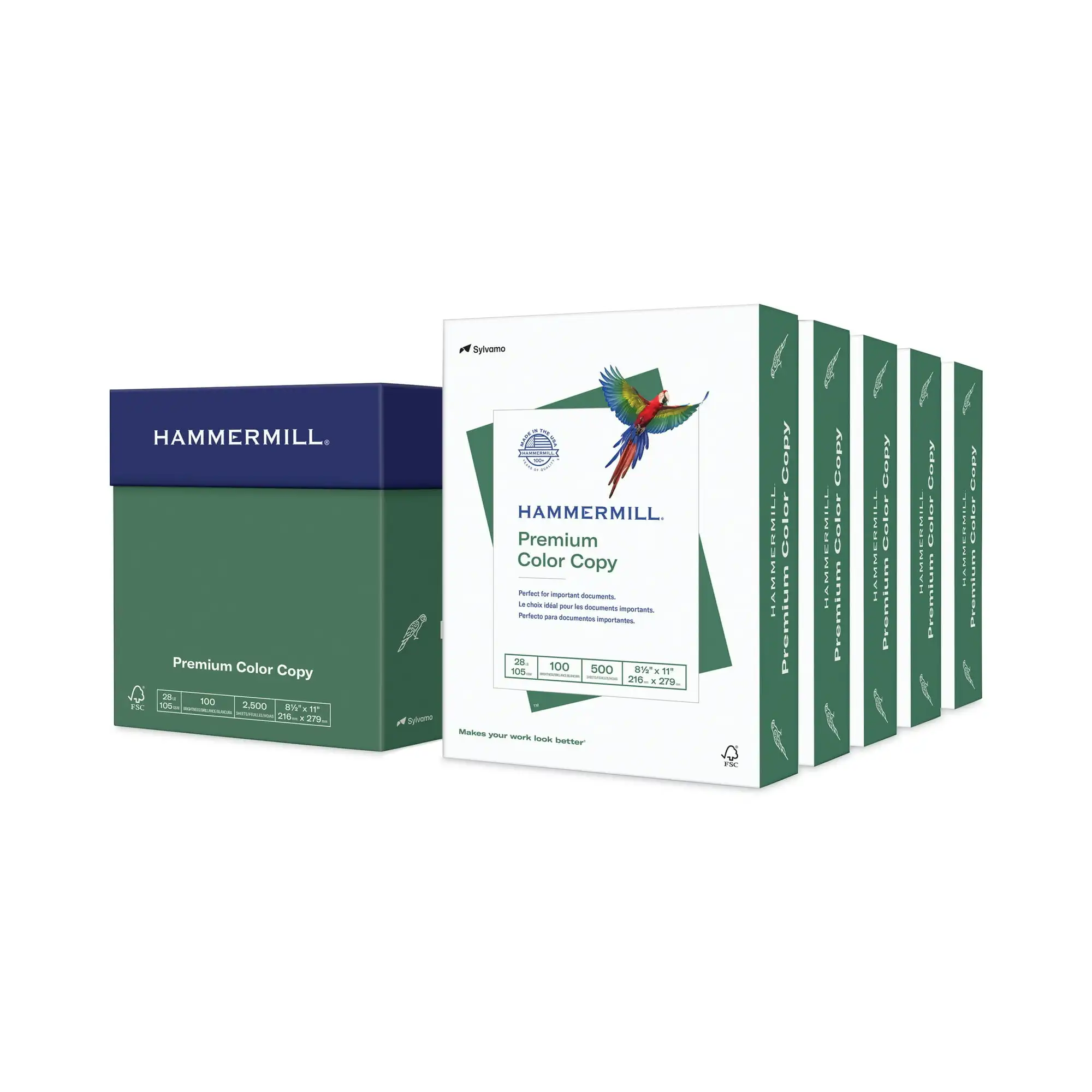 Hammermill Printer Paper, 28lb Premium Color Copy, White, 8.5x11, 5 Ream, 2500 Sheets
Hammermill Printer Paper, 28lb Premium Color Copy, White, 8.5x11, 5 Ream, 2500 Sheets