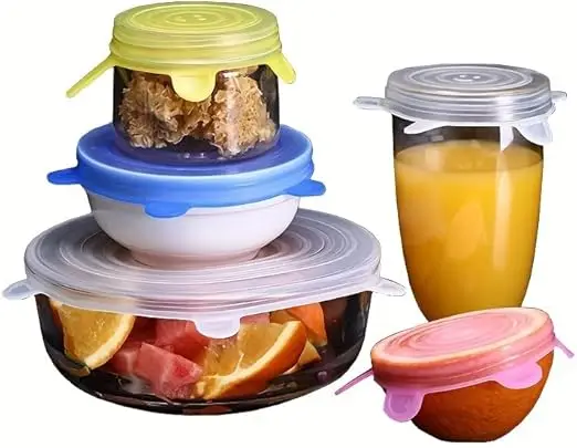 Reusable Silicone Stretch Lids, Six-piece Set Of Silicone Fresh-keeping Covers, Stretching Bowl Covers,Dust-proof Refrigerator M
Reusable Silicone Stretch Lids, Six-piece Set Of Silicone Fresh-keeping Covers, Stretching Bowl Covers,Dust-proof Refrigerator M