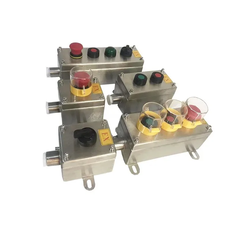 304 stainless steel waterproof control button 1/2 hole start stop emergency stop switch button box
304 stainless steel waterproof control button 1/2 hole start stop emergency stop switch button box