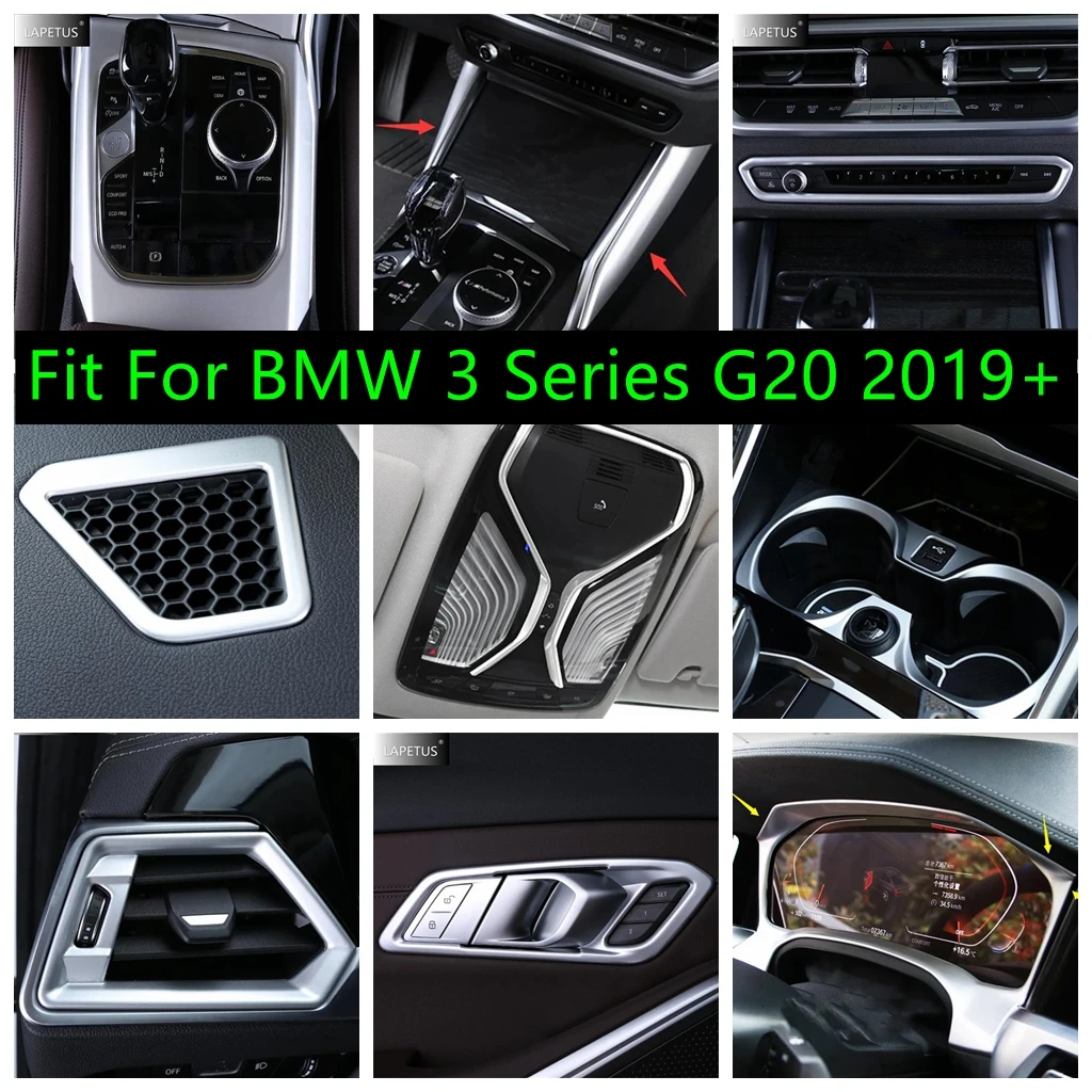 Matte Car Window Glass Lift / Dashboard Air Outlet Vent / Reading Lights Cover Trim Accessories For BMW 3 Series G20 2019 - 2024
Matte Car Window Glass Lift / Dashboard Air Outlet Vent / Reading Lights Cover Trim Accessories For BMW 3 Series G20 2019 - 2024