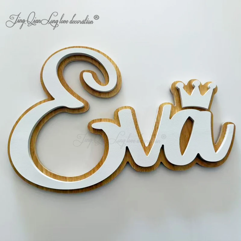 Personalized wooden door sign with first name Decorative wooden sign for baby's room for children's decoration
Personalized wooden door sign with first name Decorative wooden sign for baby's room for children's decoration