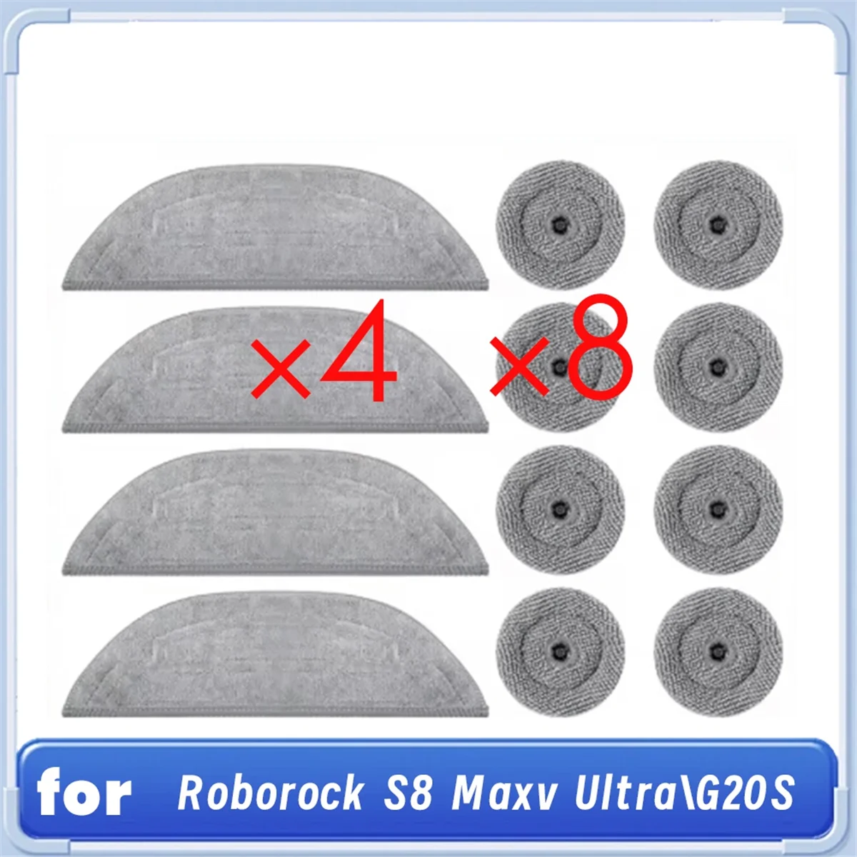 A76Z Mop Pads Refills for S8 Maxv Ultra/ G20S Robot Vacuum Shock Mop Cloth Round Rag
A76Z Mop Pads Refills for S8 Maxv Ultra/ G20S Robot Vacuum Shock Mop Cloth Round Rag
